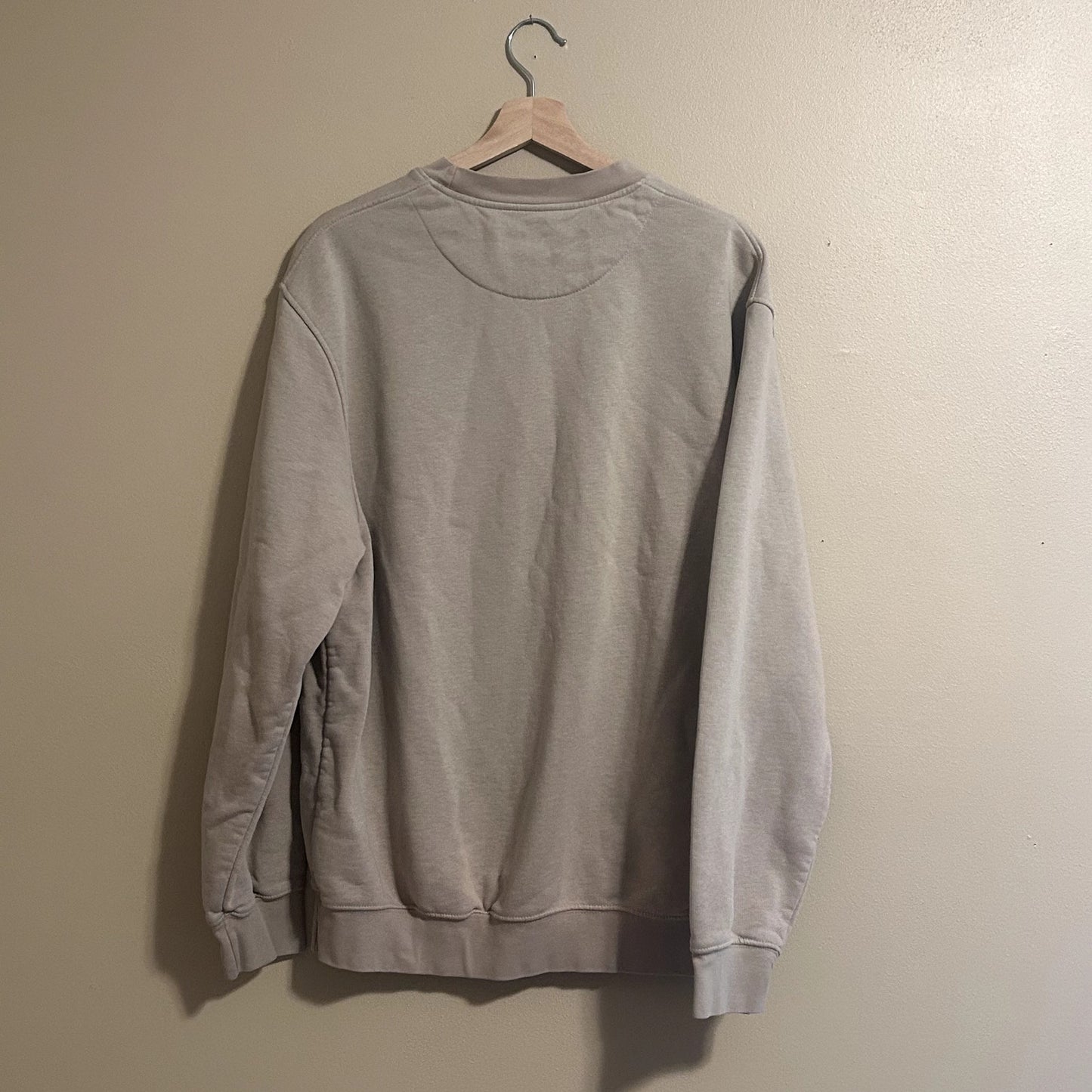 Y2K Brown Cream Nike Check Crewneck Medium