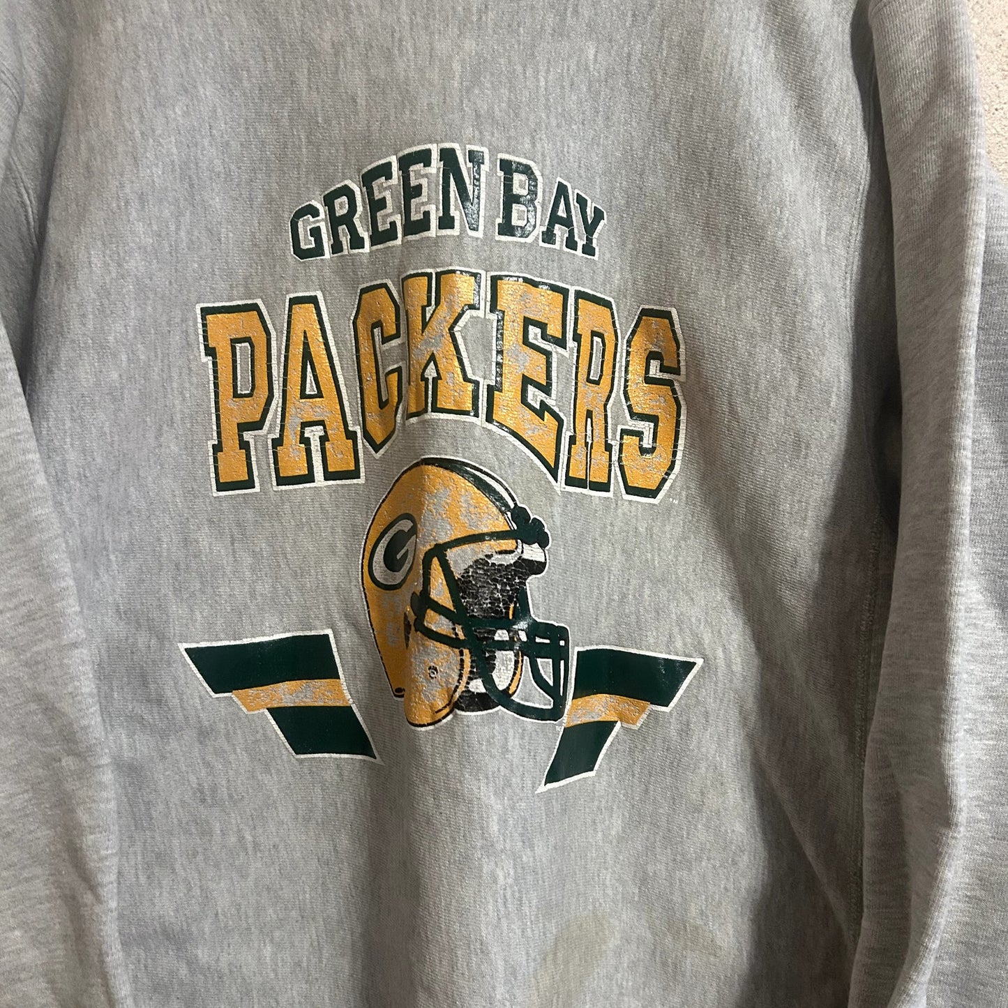 Vintage 90s Packers Reverse Weave Champion Crewneck Large
