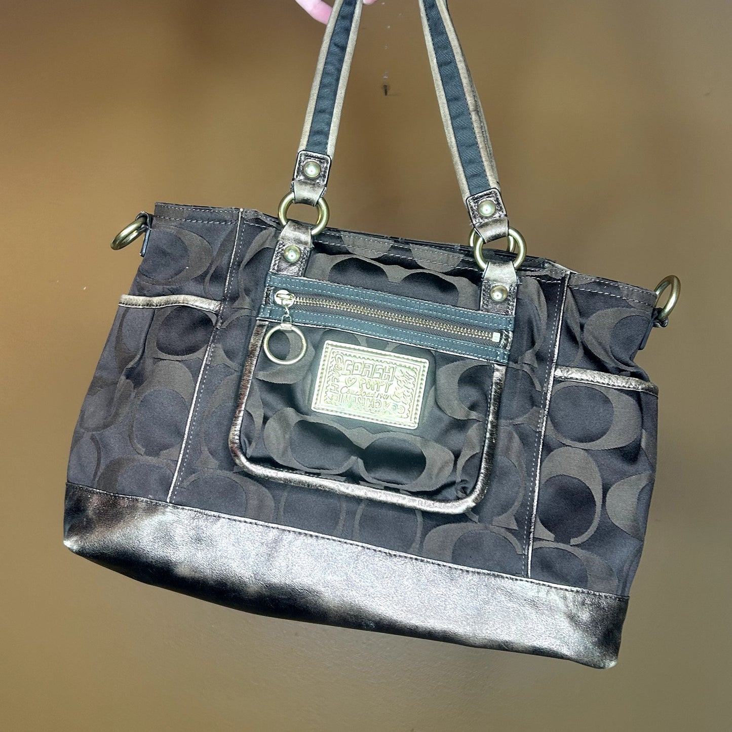 Coach Poppy Signature Tote