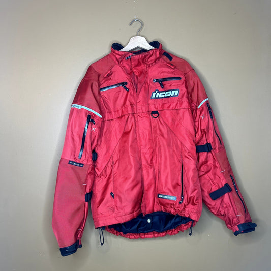 Icon Motorcycle Patrol jacket Red Medium