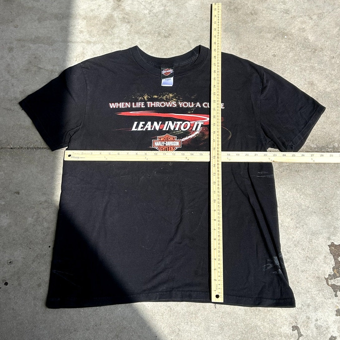 y2K Harley Davidson Curve Ball T-Shirt XL
