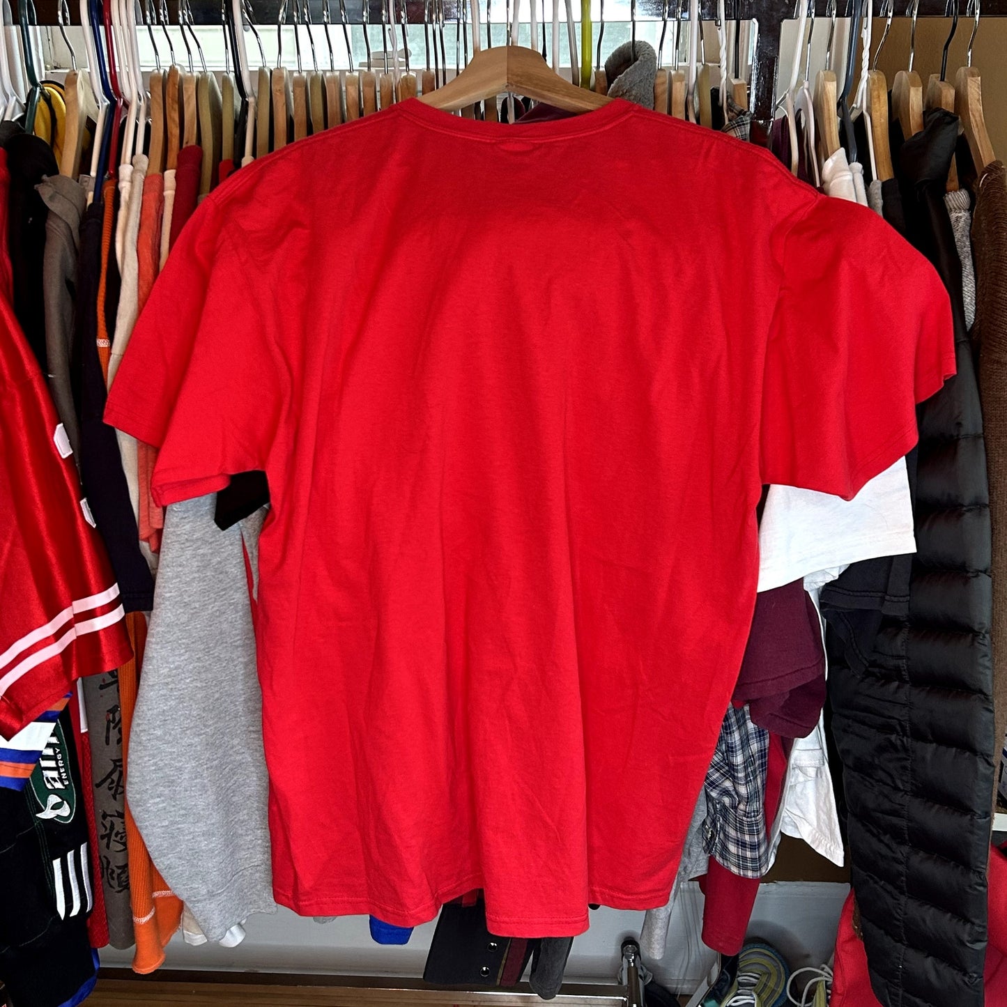Y2K New Kids on The Block Red T-Shirt XL