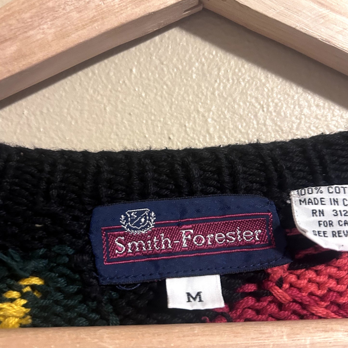 Y2K Smith Forester 100% Cotton Flower Cardigan Sweater Medium
