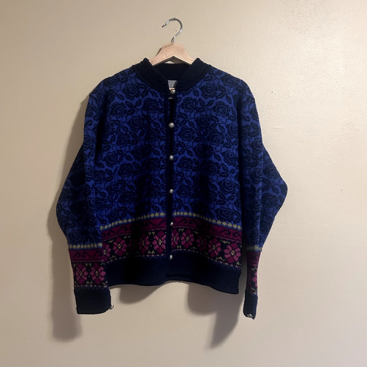 Vintage Squaw Valley 100% Cotton Cardigan Sweater XL