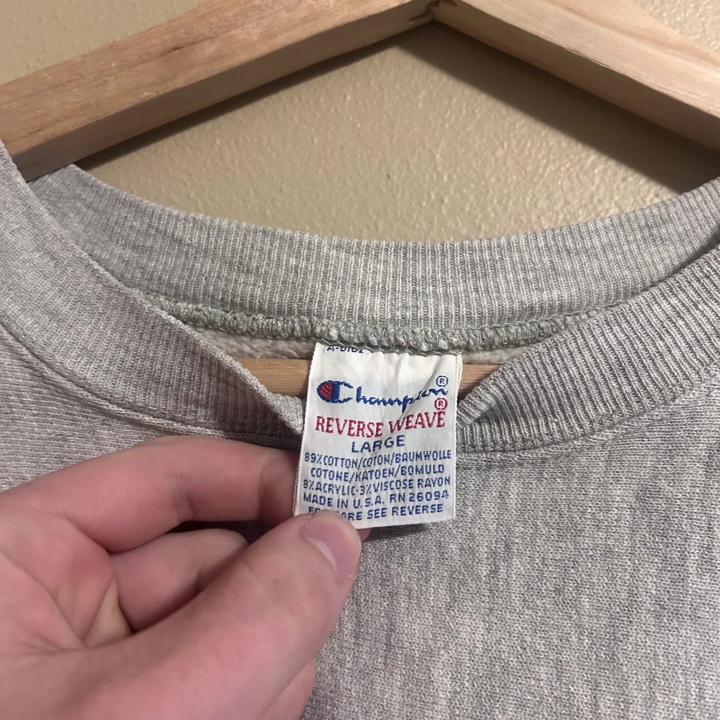 Vintage 90s Packers Reverse Weave Champion Crewneck Large