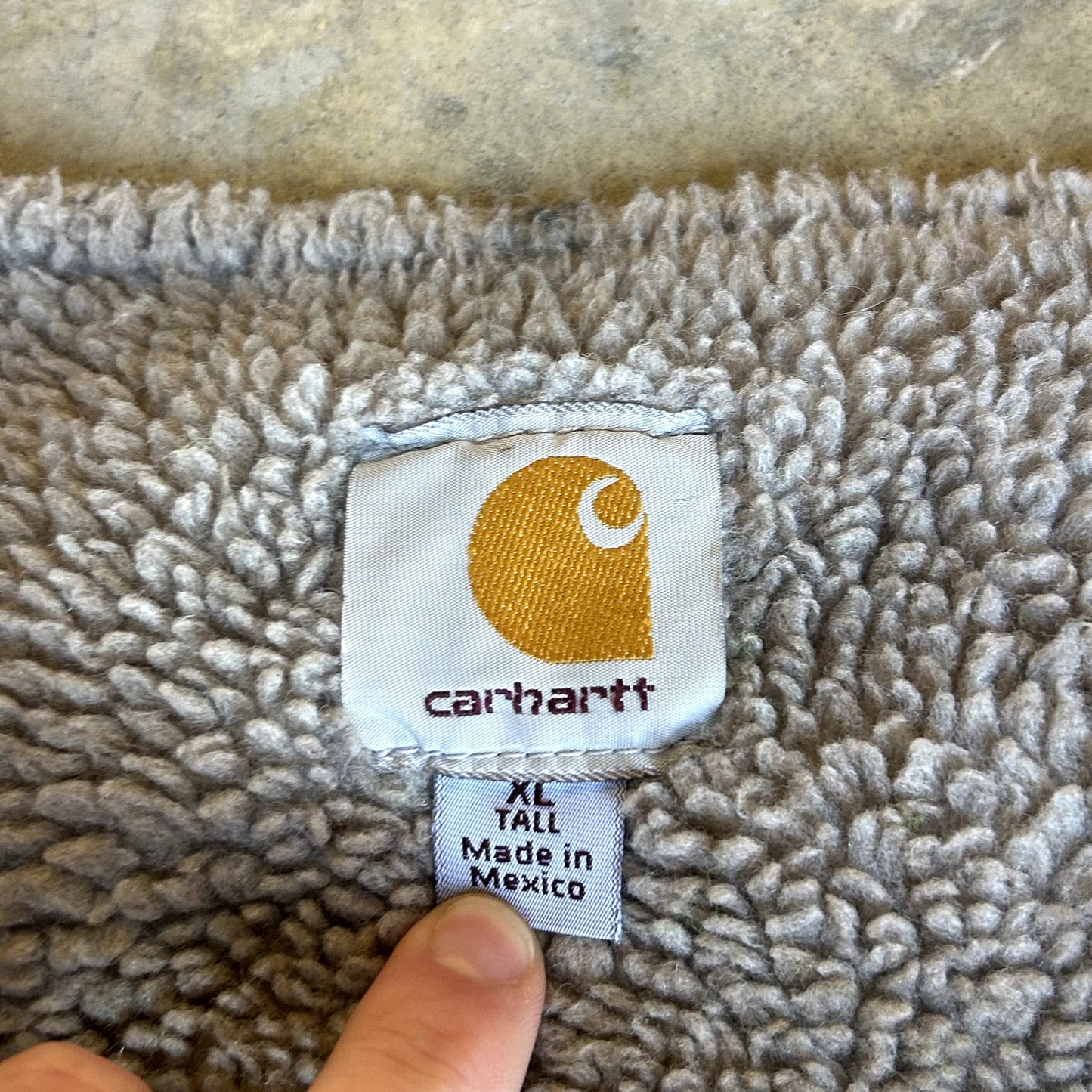 Y2K Tan Carhartt Vest Distressed XL Tall