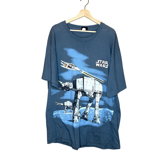 Vintage 1995 Star Wars Battle Of Hoth Double Sided T-Shirt