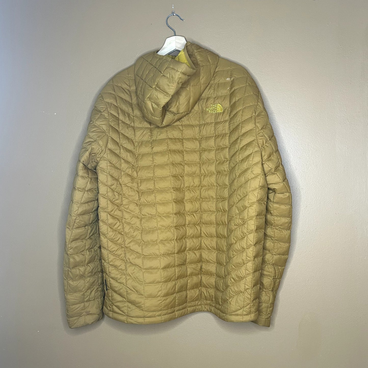 Mustard Yellow The North Face Puffer Jacket Mens XL