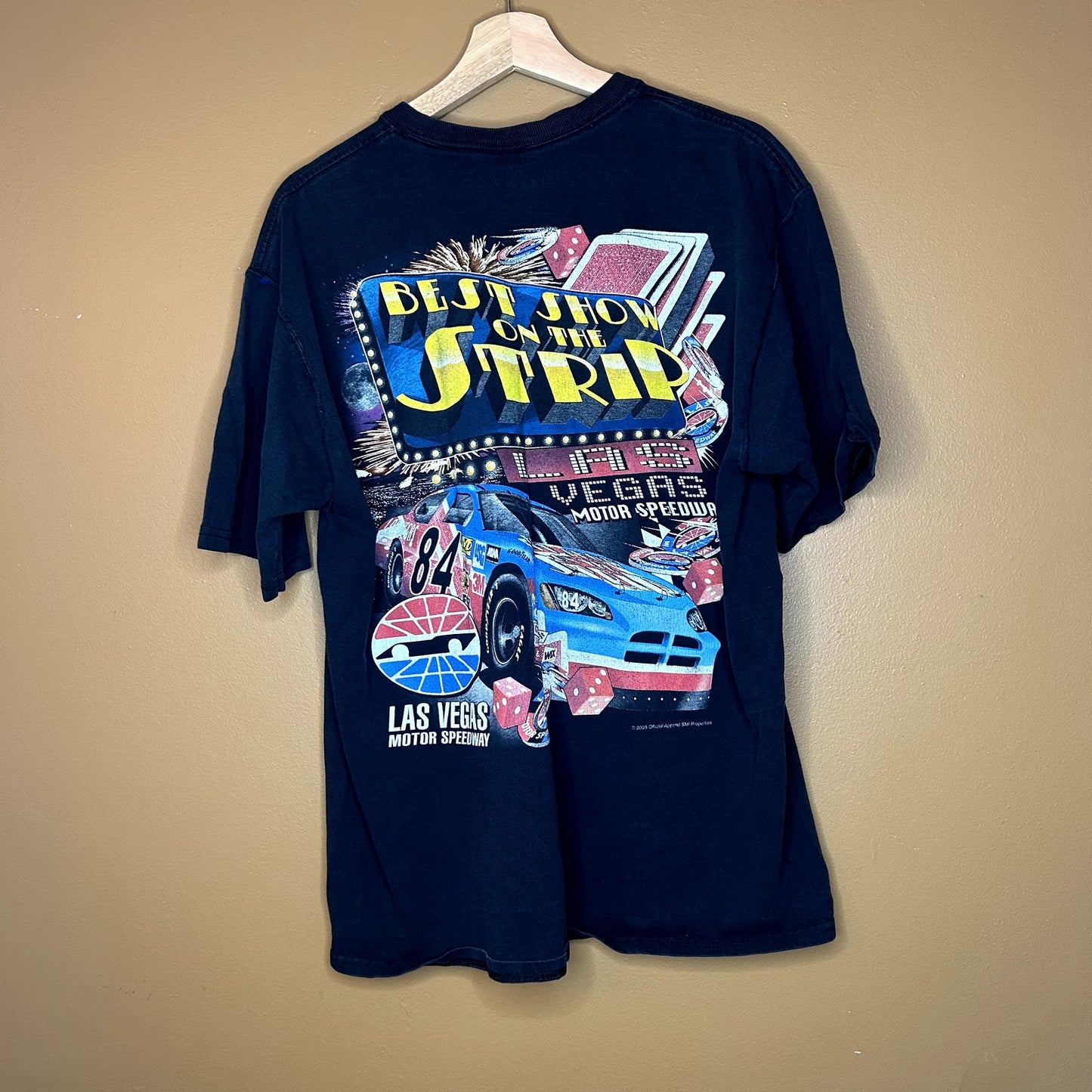 Y2K Las Vegas Nascar AOP Racing T-Shirt XL