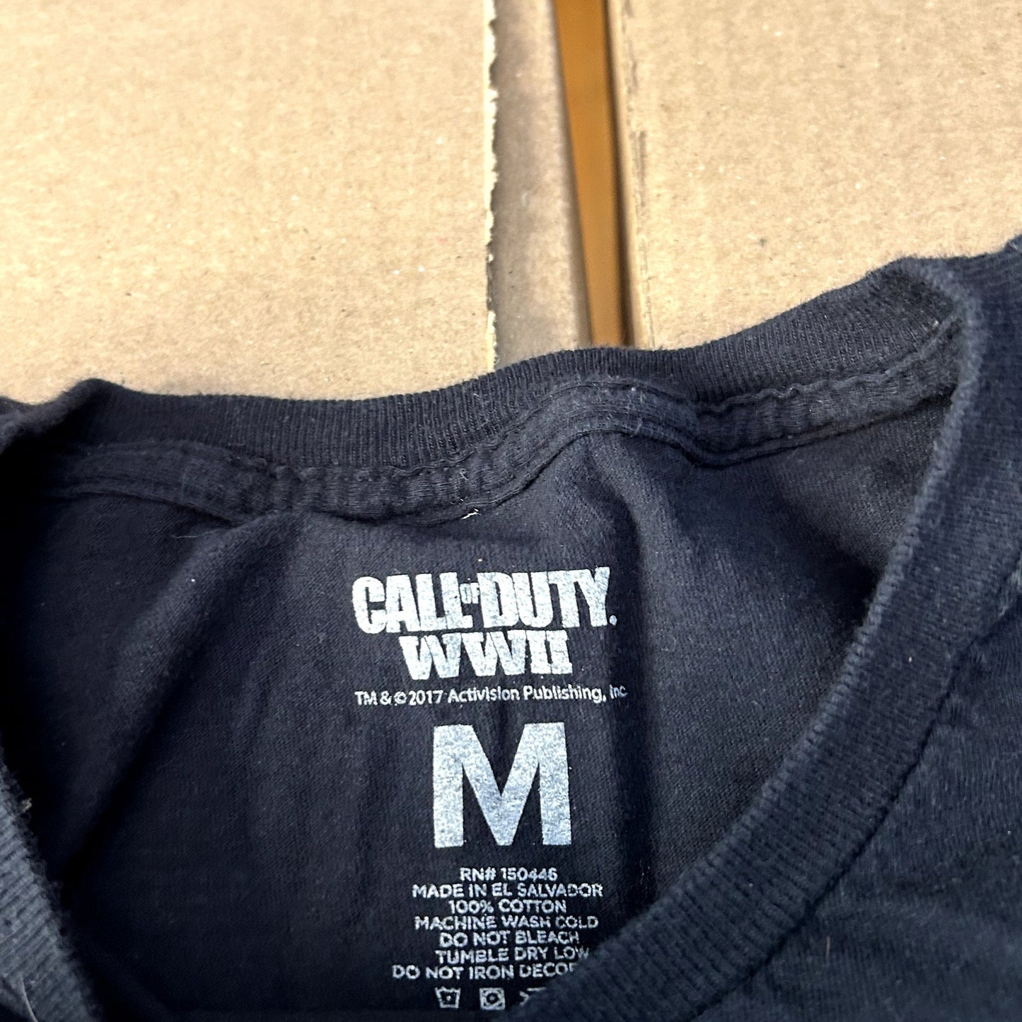 Modern COD WW2 Black T-Shirt Medium