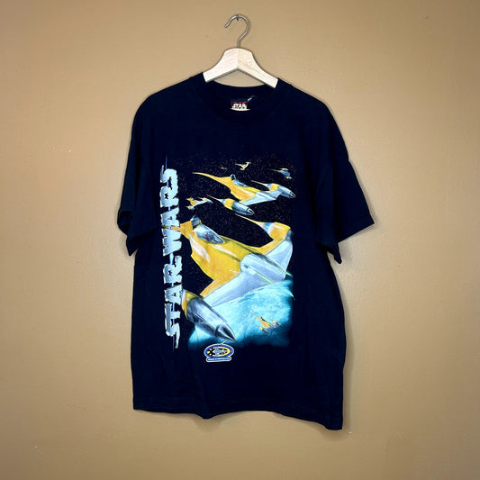 Vintage Star Wars Episode 1 Naboo Starfighter T-Shirt Rare