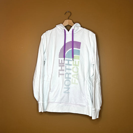 Modern Northface White Hoodie Large