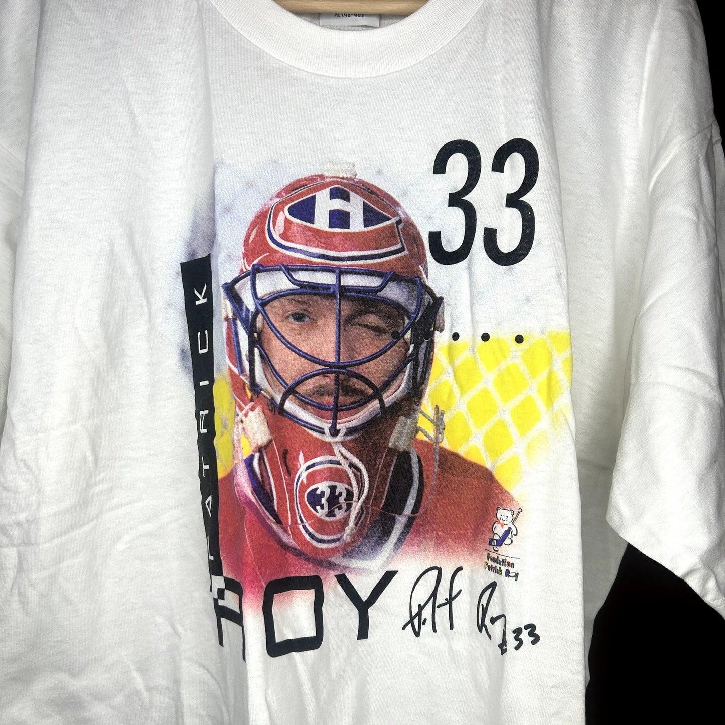 Vintage Deadstock Patrick Roy Hockey T-Shirt XL