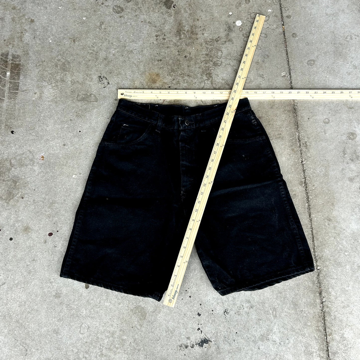 Y2K Black Wrangler Jorts