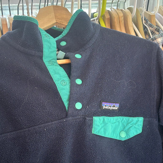 Patagonia Synchilla Snap Fleece Blue & Teal Small