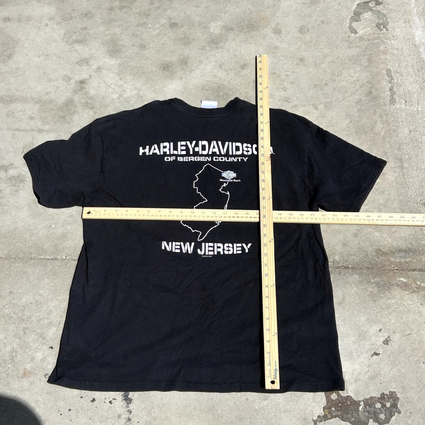 Y2K Harley Davidson Black T-Shirt XL