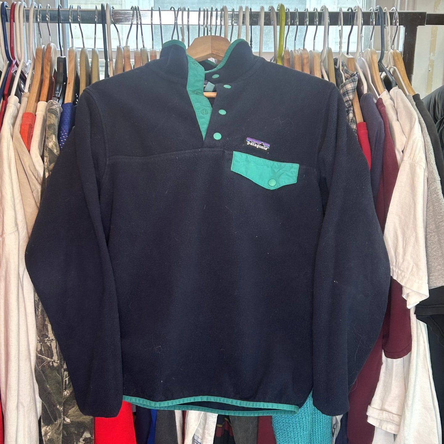 Patagonia Synchilla Snap Fleece Blue & Teal Small