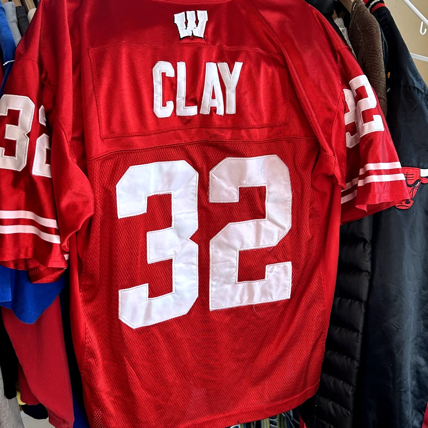 Y2K Wisconsin Badgers John Clay Jersey 48