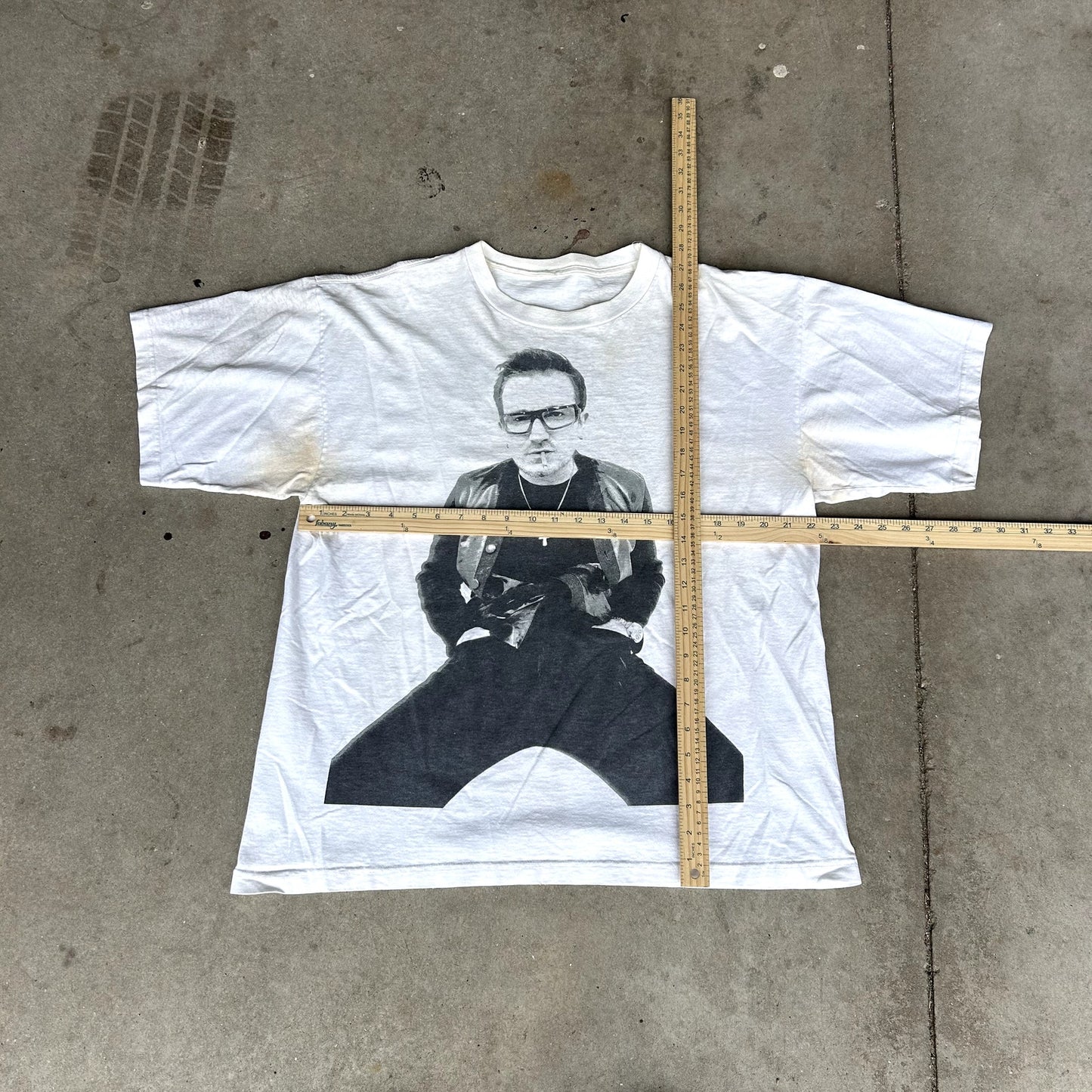 Rare Vintage U2 PopMart 1997 Tour Bono T-Shirt Stained