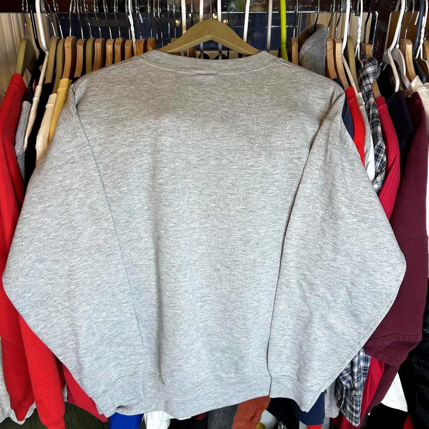 Y2K New York Giants Crazy Gray Crewneck