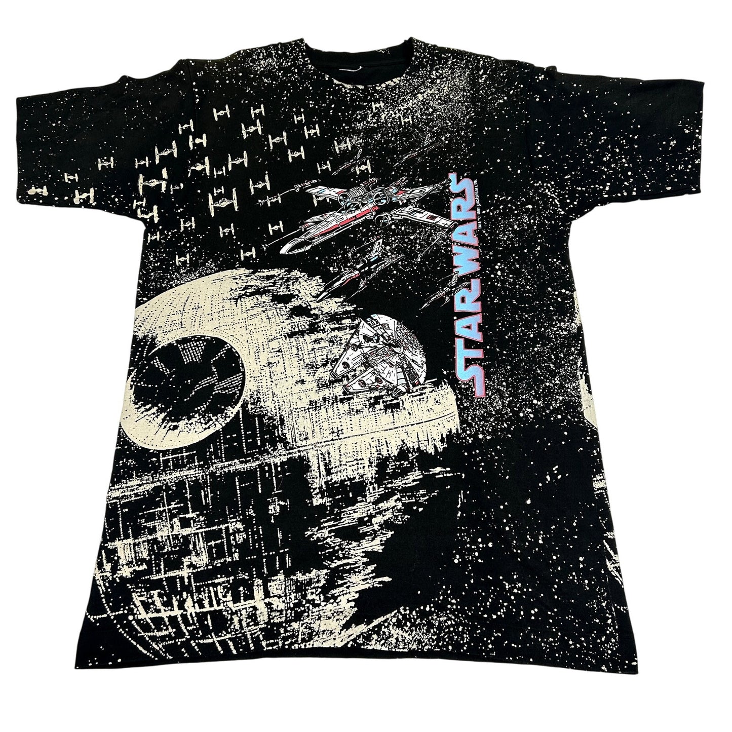 Vintage 1991 Star Wars Death Star AOP T-shirt