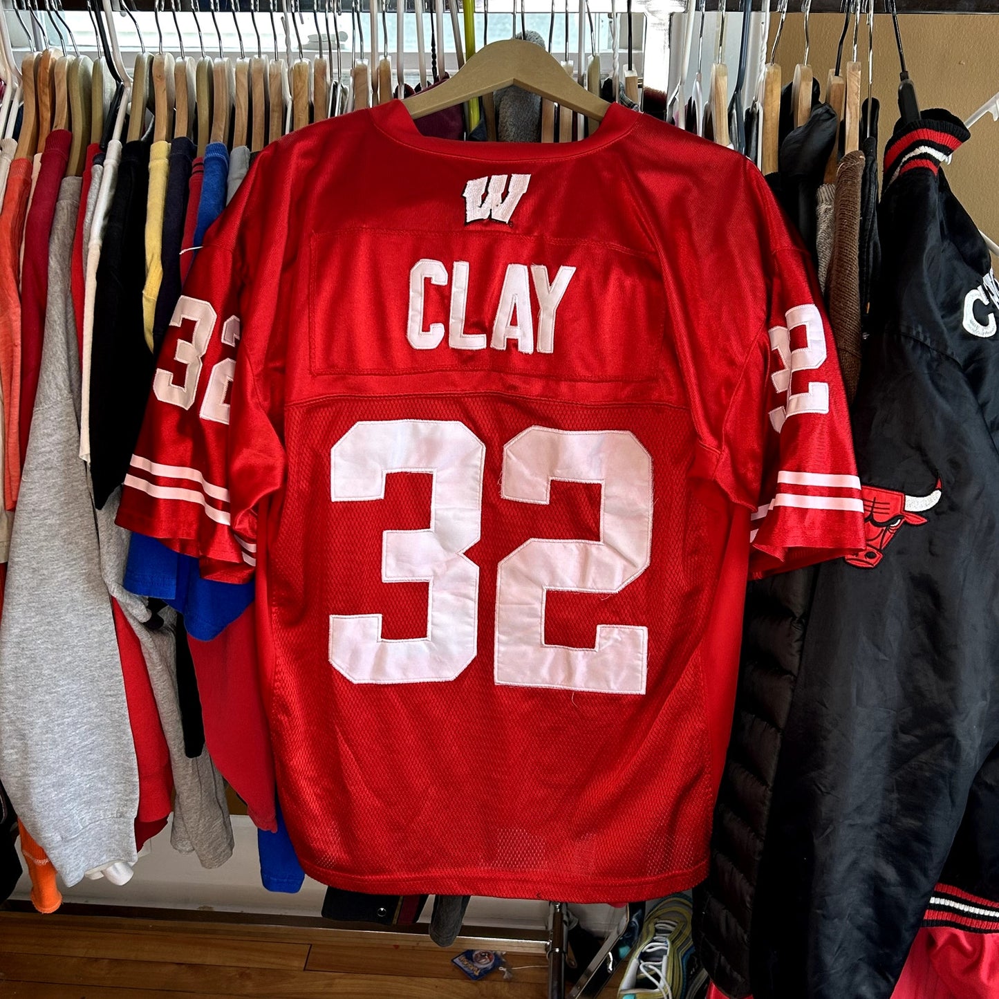 Y2K Wisconsin Badgers John Clay Jersey 48