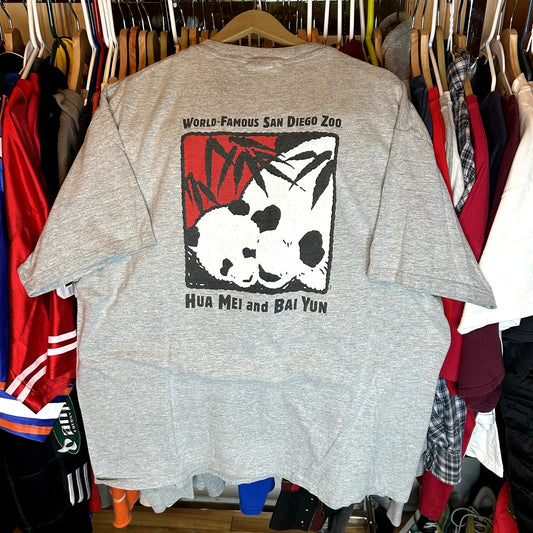 Y2K San Diego Zoo Pandas T-Shirt XL