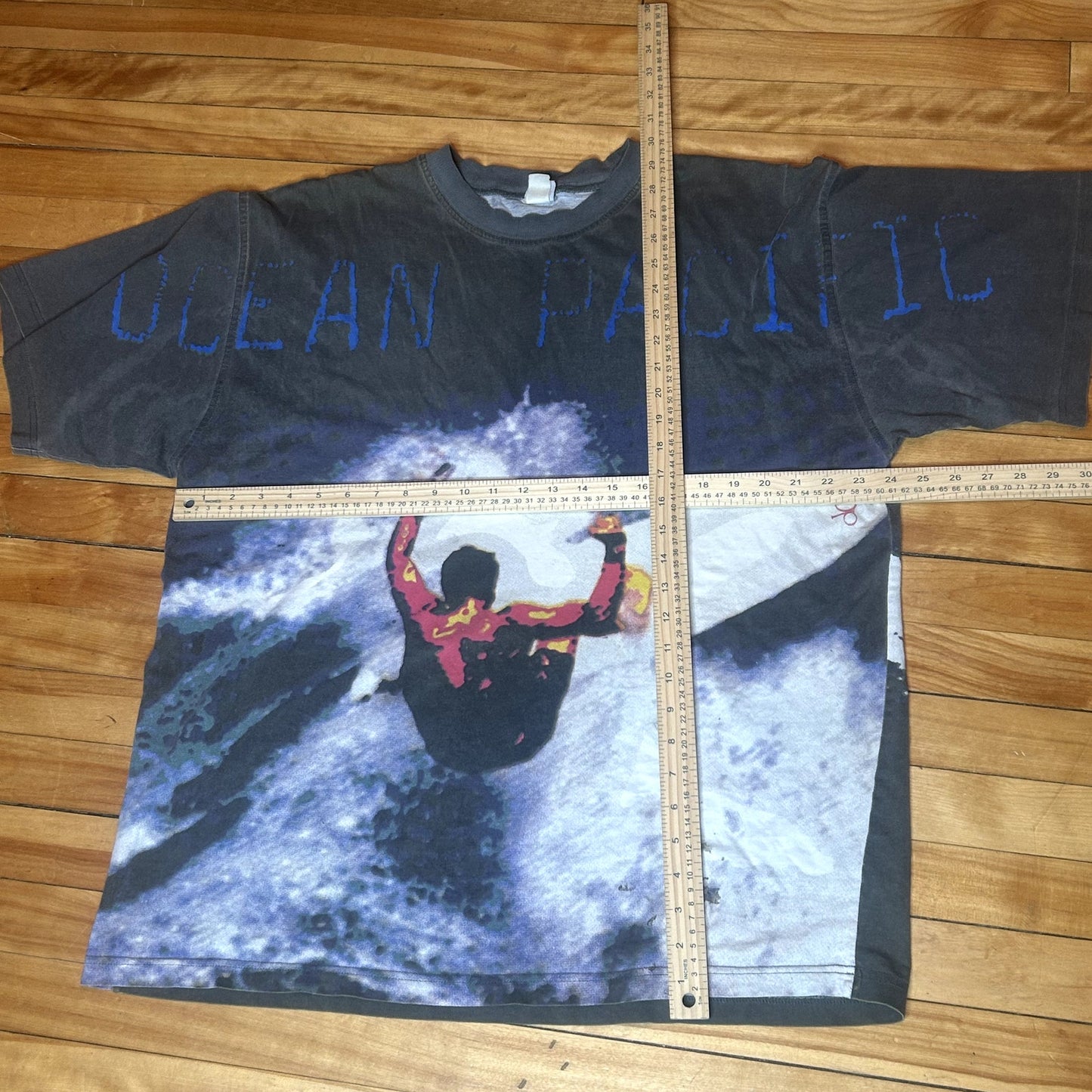 Crazy Vintage 90s Ocean Pacific Surfer AOP XL