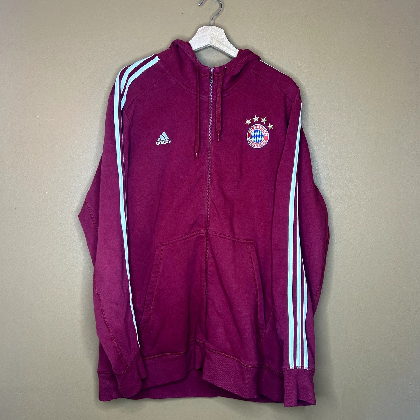 Adidas Bayern Munich Zip-Up Hoodie XXL