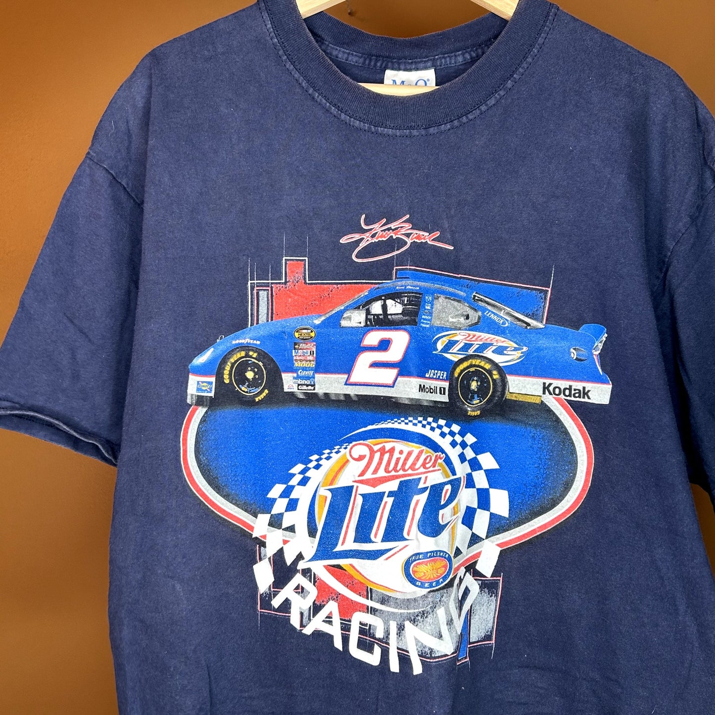 Vintage 90s Nascar Miller Lite Graphic T-Shirt