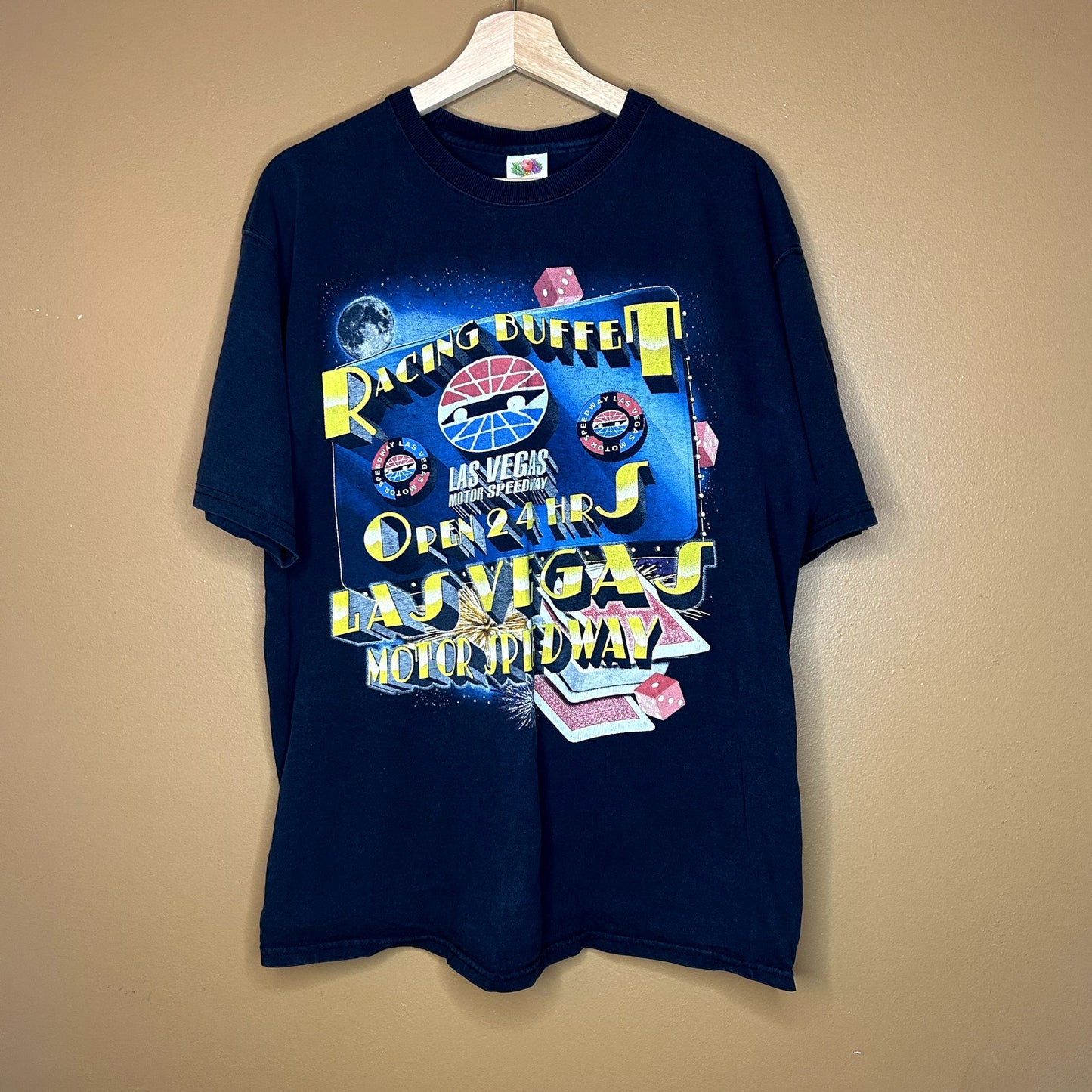 Y2K Las Vegas Nascar AOP Racing T-Shirt XL