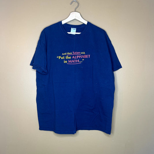 Y2K Funny Satan Math T-Shirt