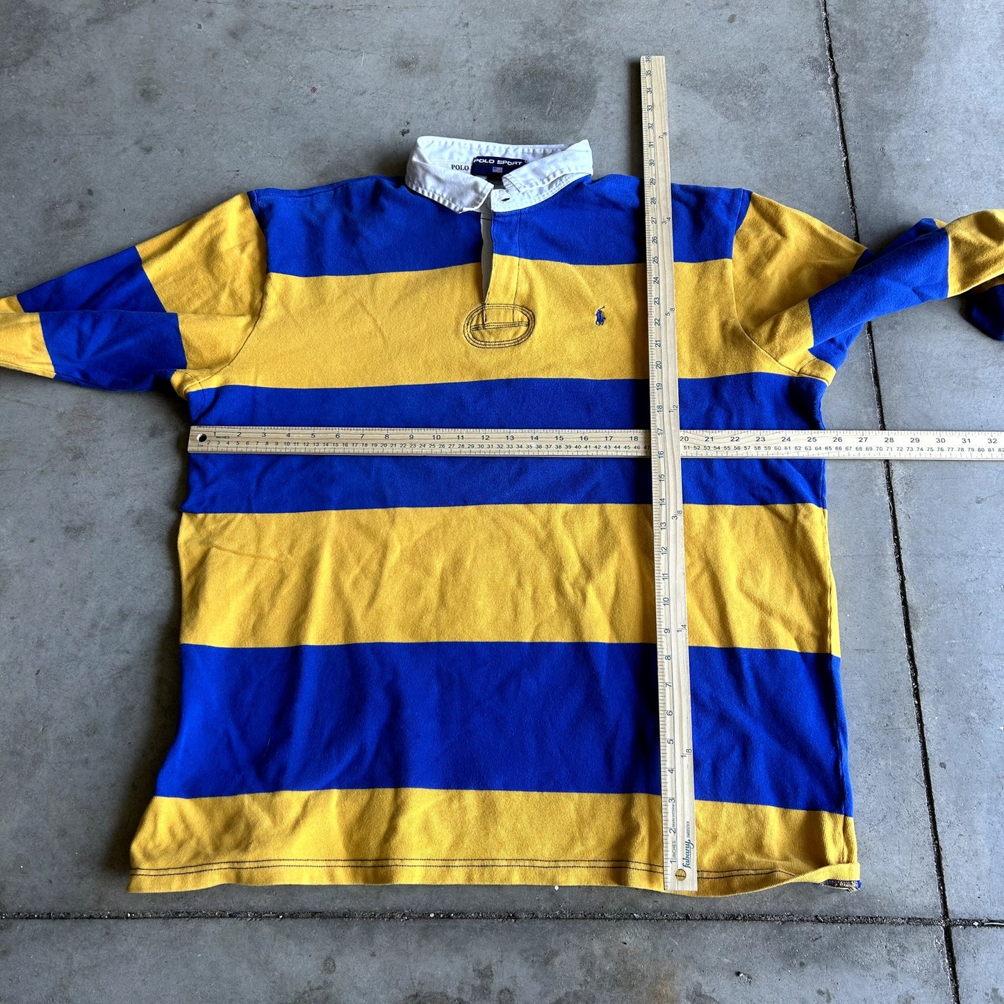 Polo Sport Rugby Blue & Yellow XL