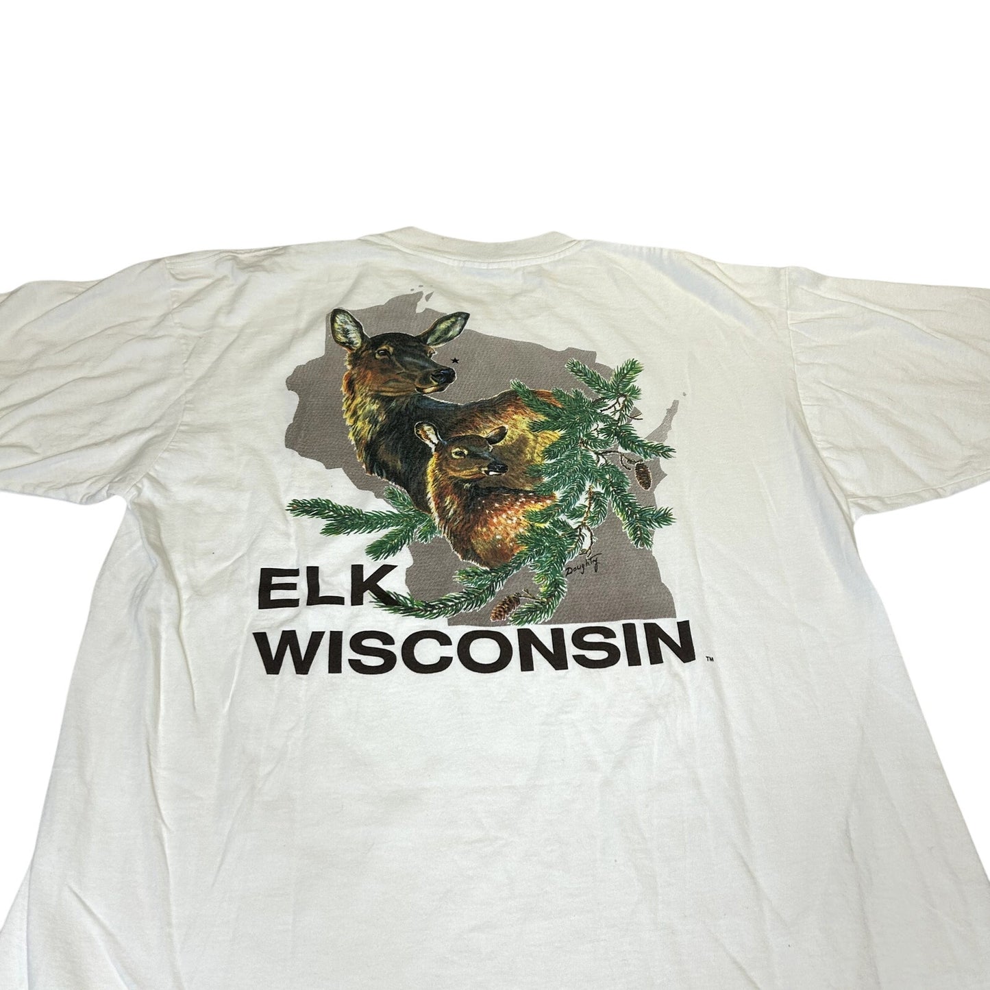 Vintage 90s Elk Wisconsin T-Shirt