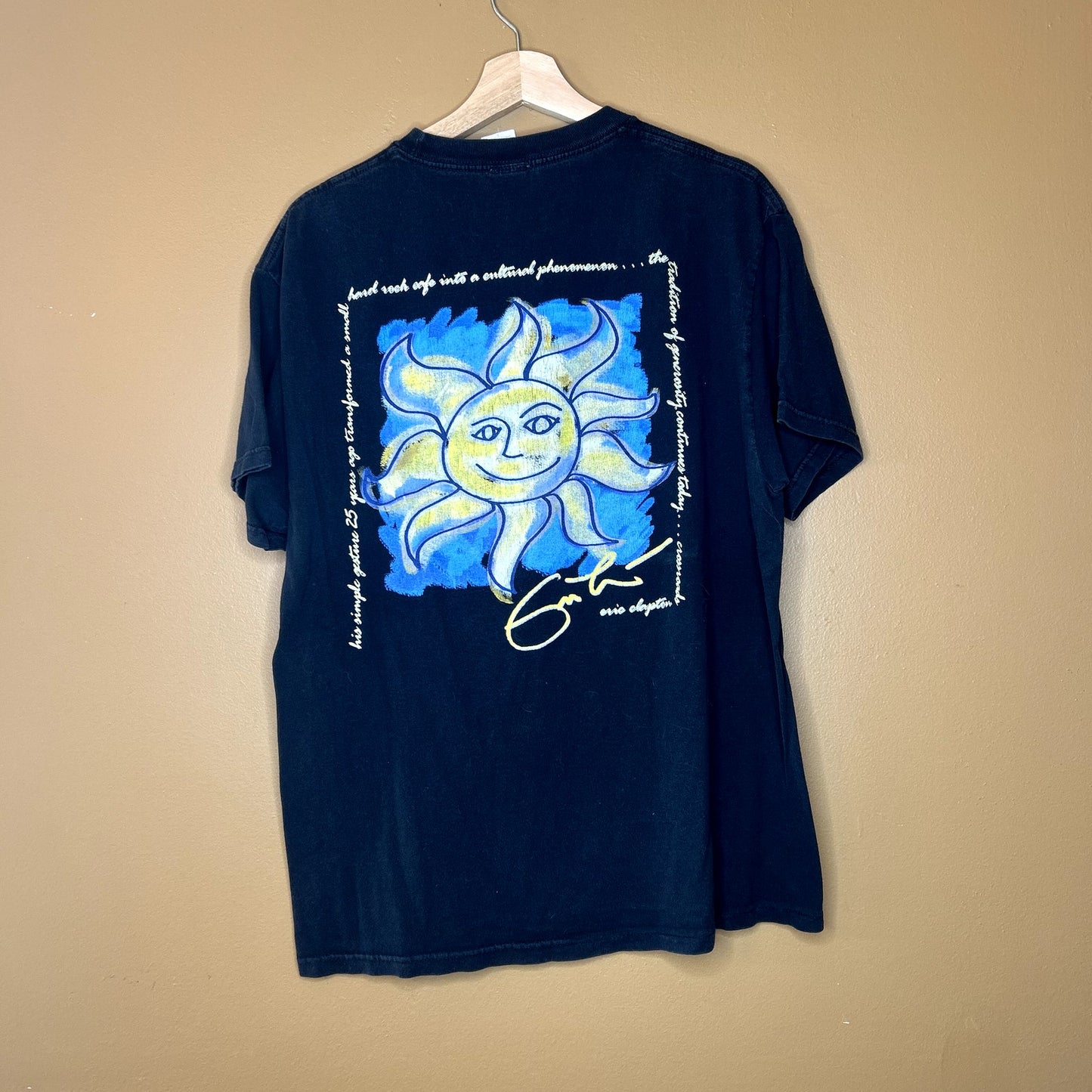 Vintage 90s Eric Clapton X Hard Rock Cafe Graphic T-Shirt Large