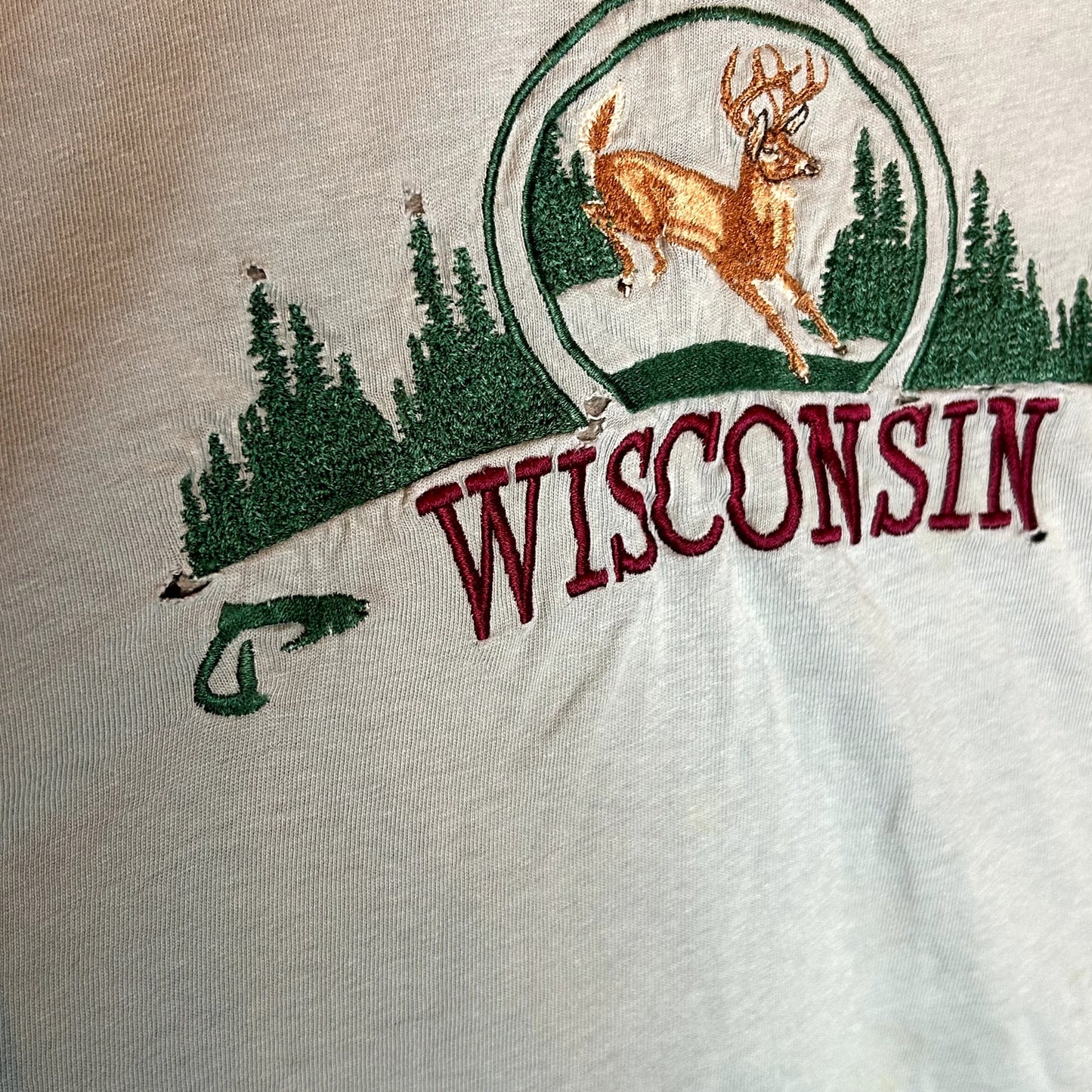 Vintage 90s Wisconsin Deer T-Shirt XL