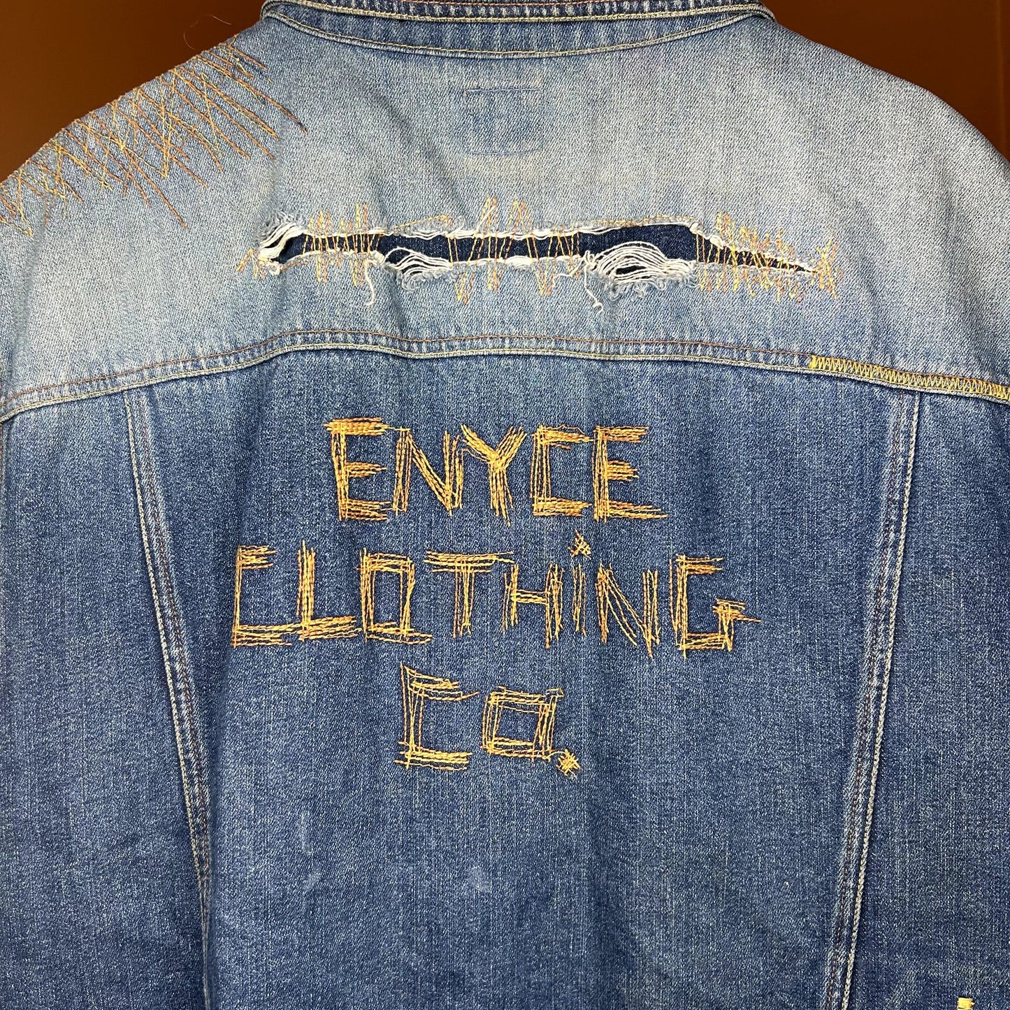 Crazy Y2K Enyce Denim Vest XL Has tear