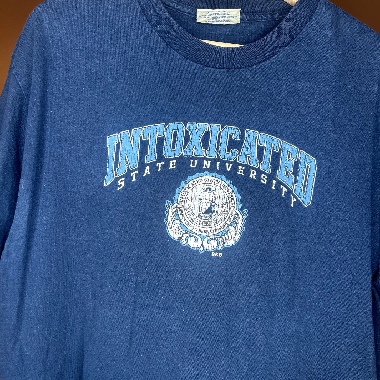 Vintage Intoxicated University Parody T-Shirt Large