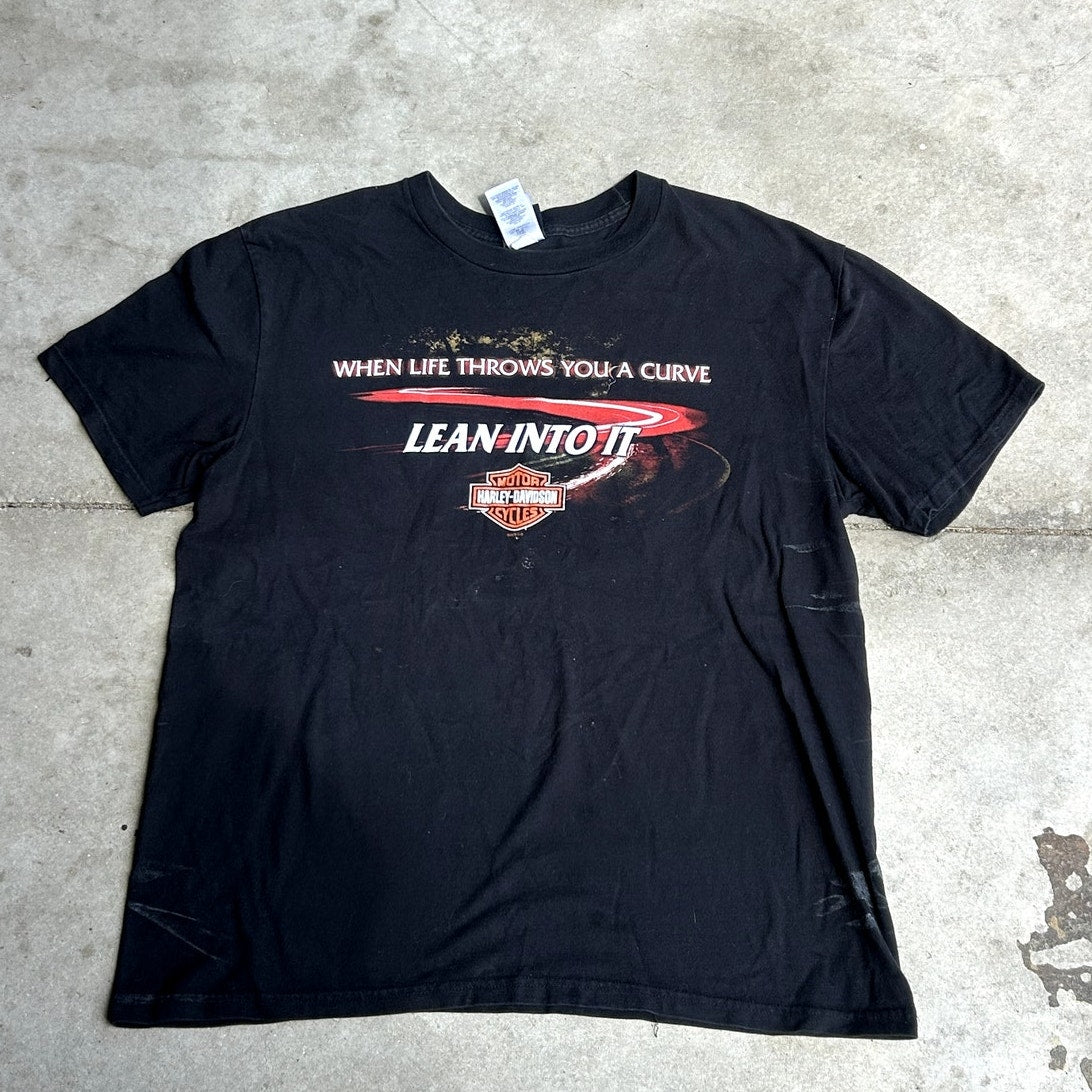y2K Harley Davidson Curve Ball T-Shirt XL