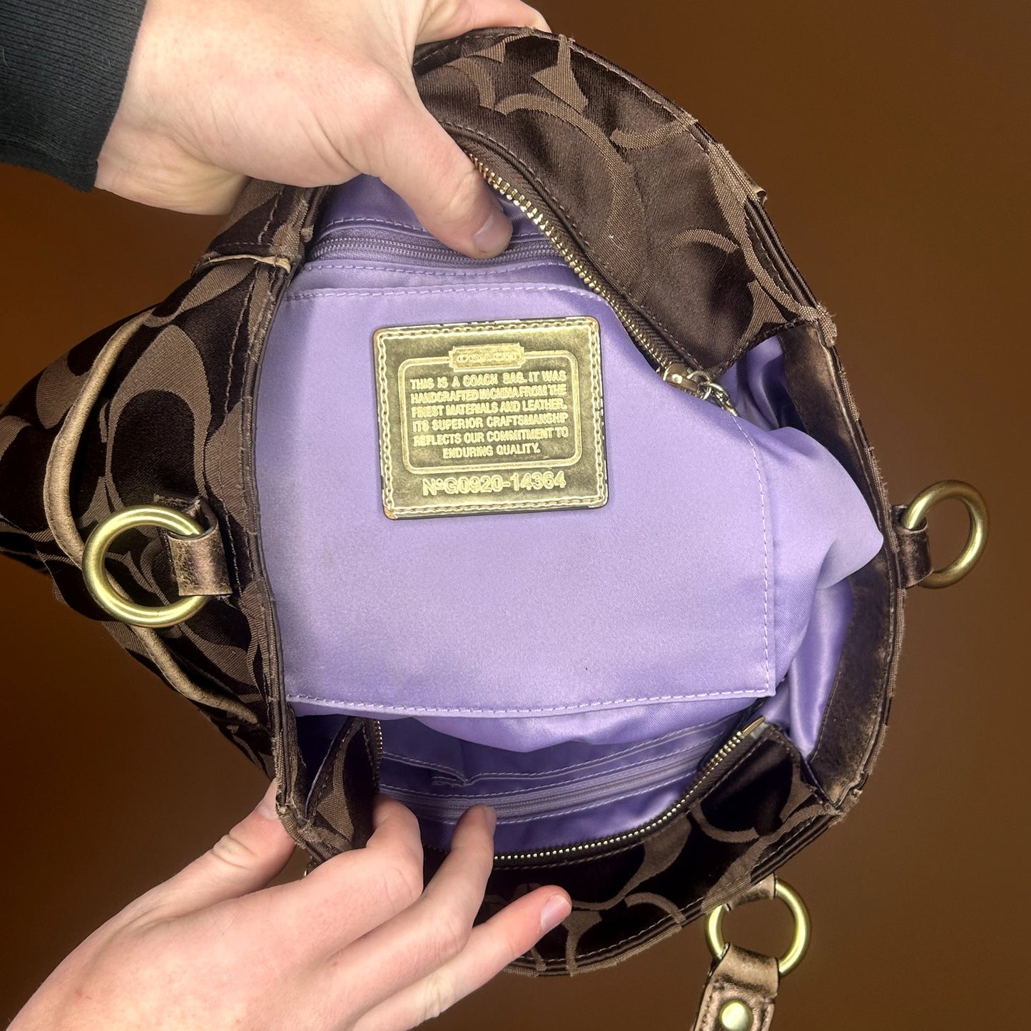 Coach Poppy Signature Tote