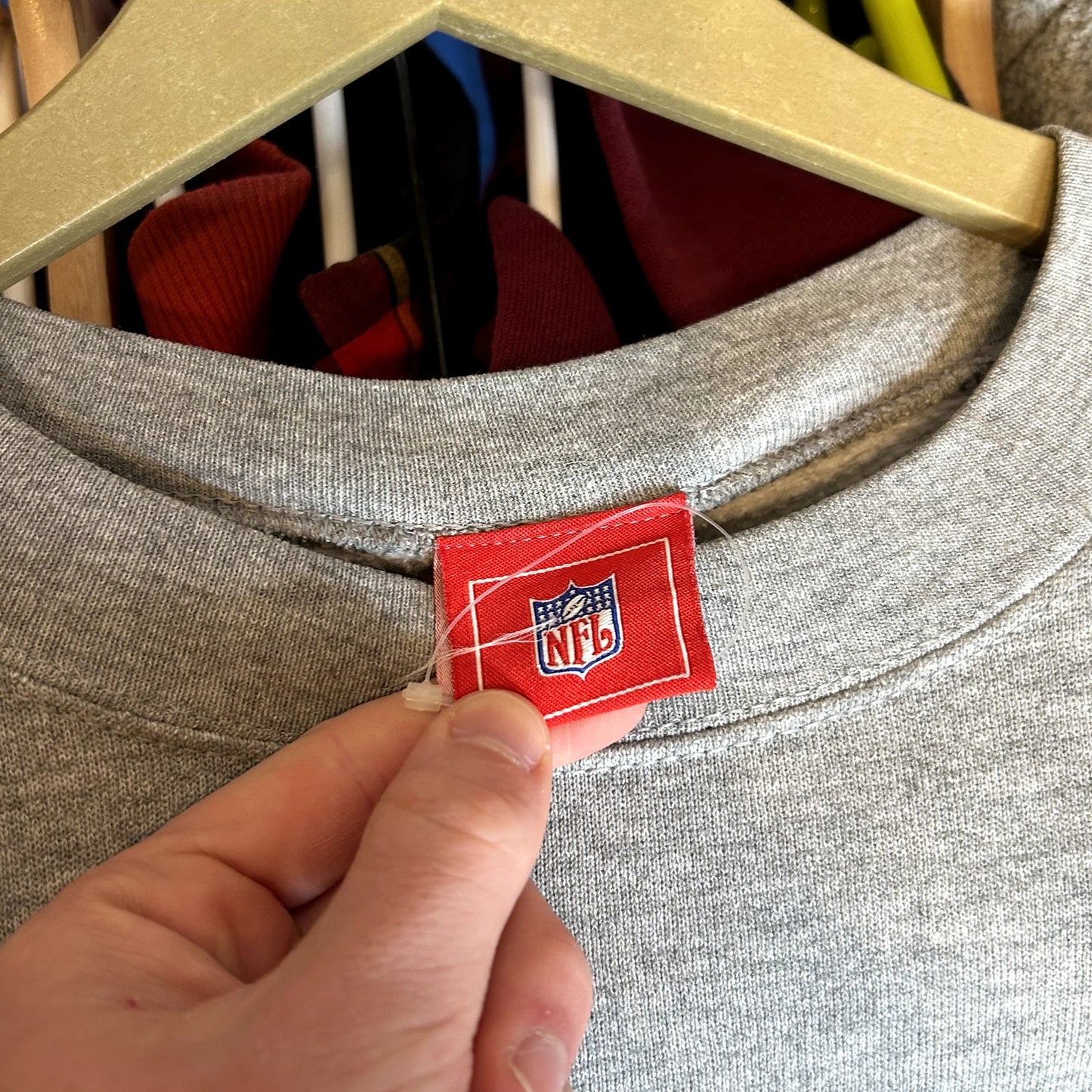 Y2K New York Giants Crazy Gray Crewneck