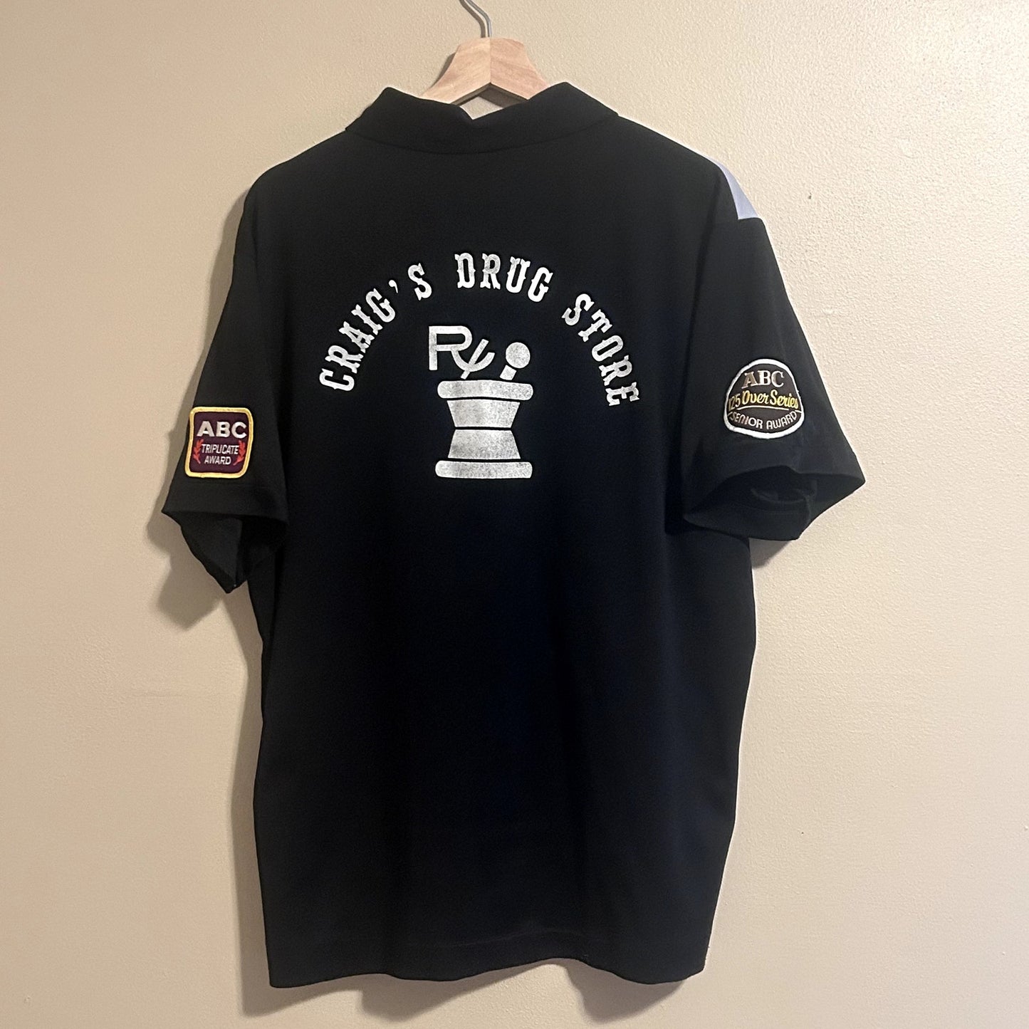 1970s Craigs Pharmacy Bowling T-Shirt XL