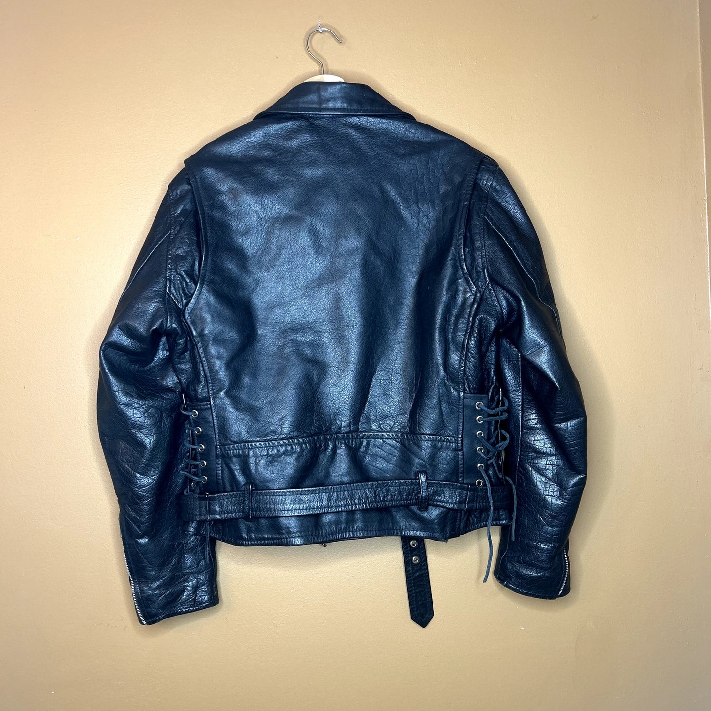Vintage Leather Wear Motorcycle Jacket