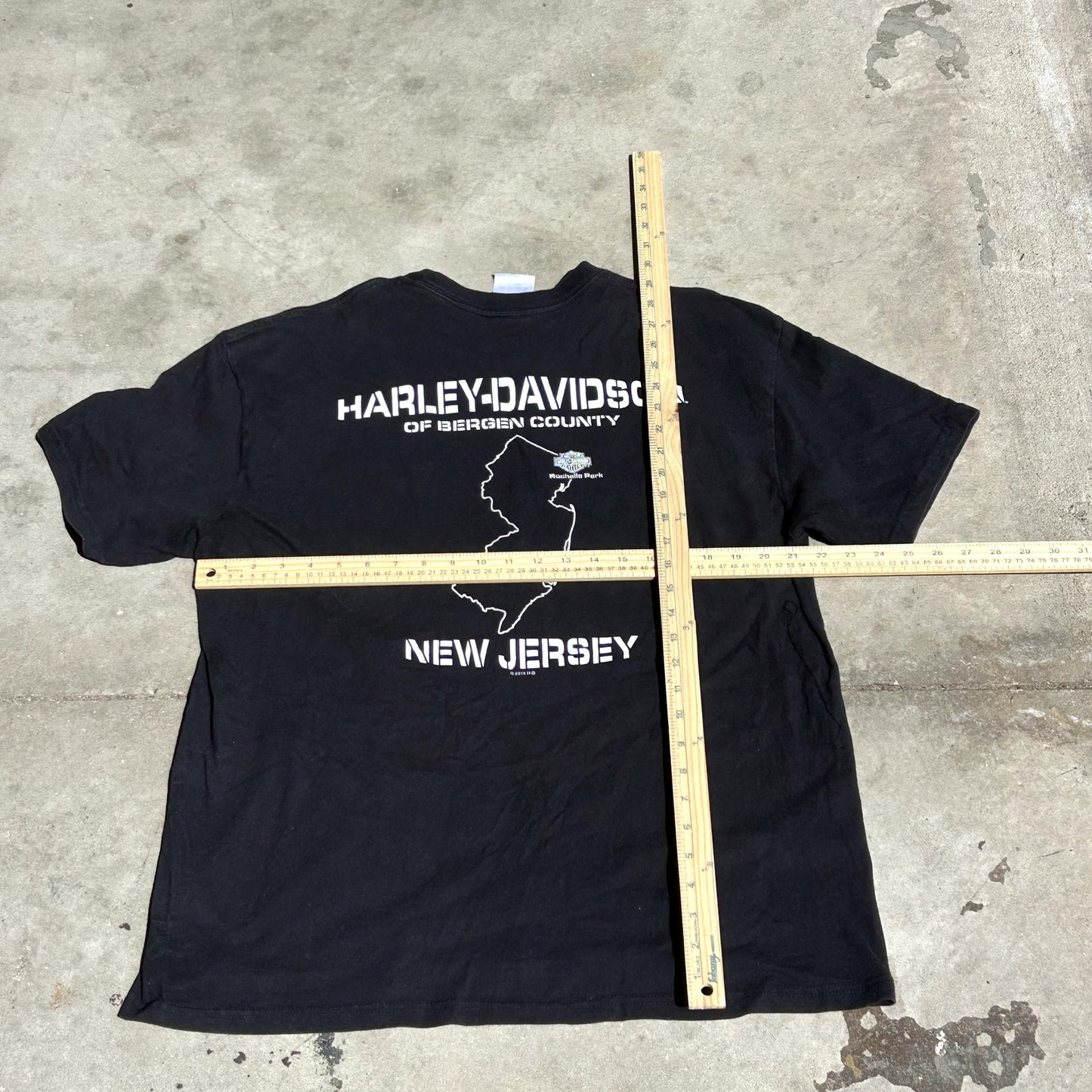 Y2K Harley Davidson Black T-Shirt XL