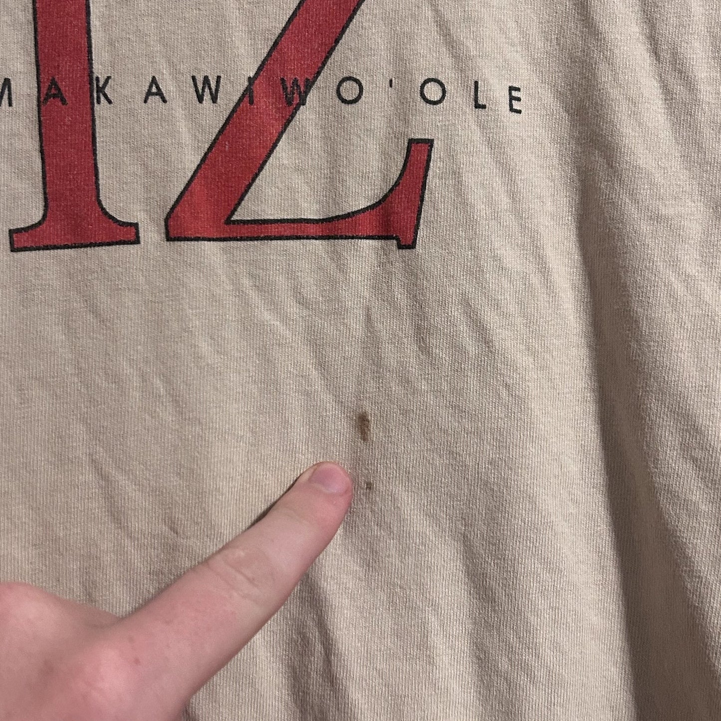 Israel IZ Kamakawiwo'ole Concert T-Shirt medium