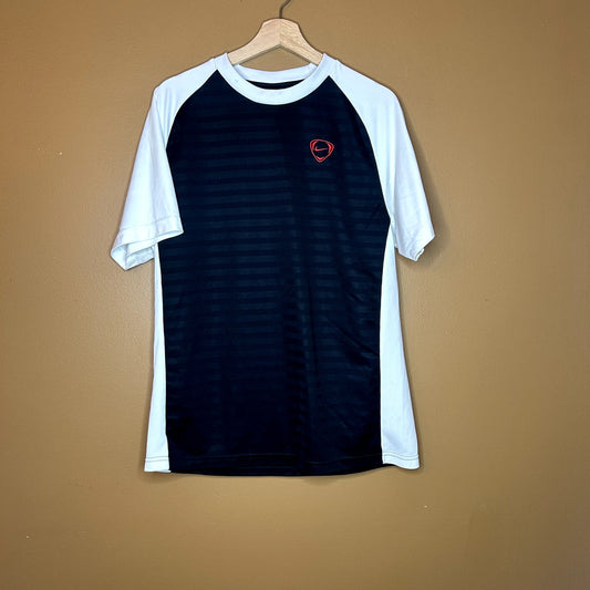 Y2K Nike Soccer Jersey Black & White Large