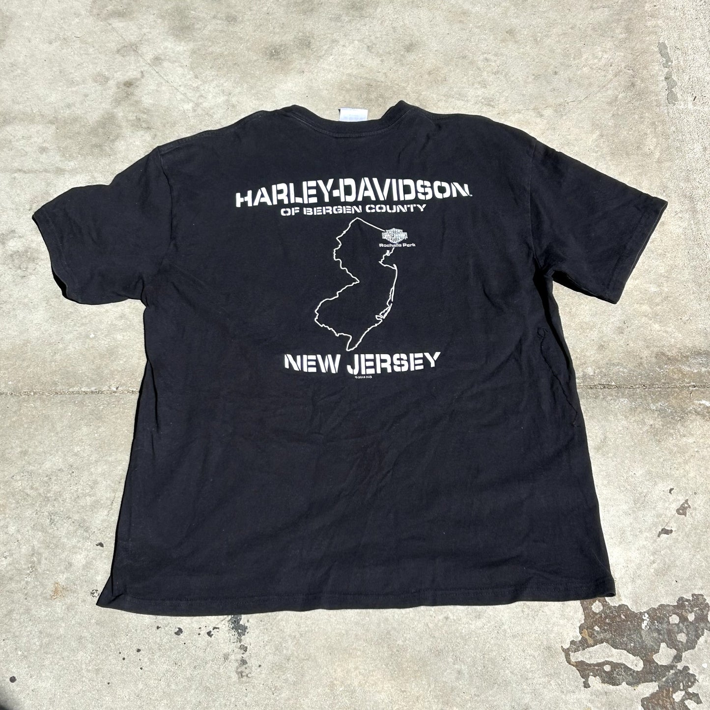 Y2K Harley Davidson Black T-Shirt XL