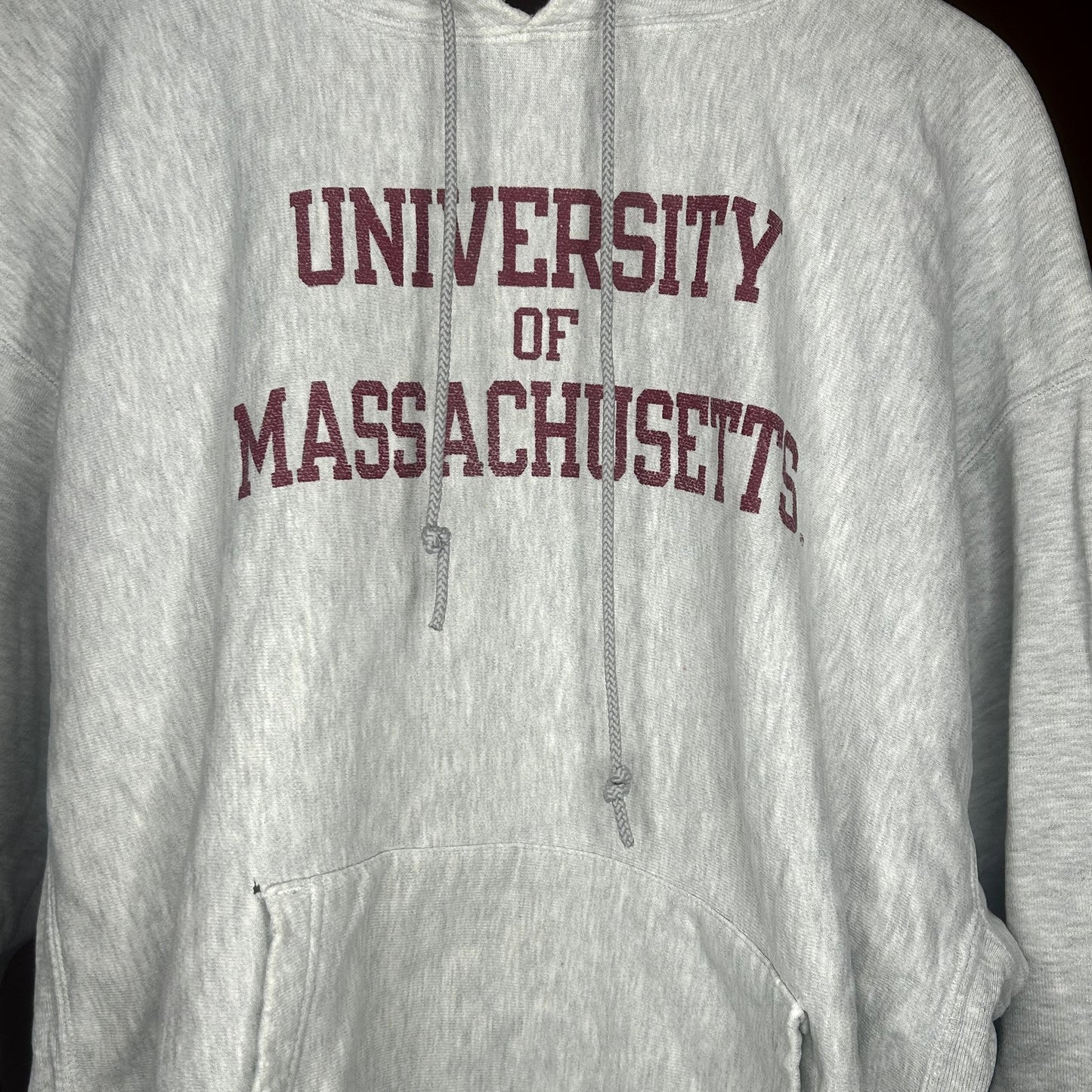 University Of Massachussets Made in Mexico Reverse Weave Hoodie XL