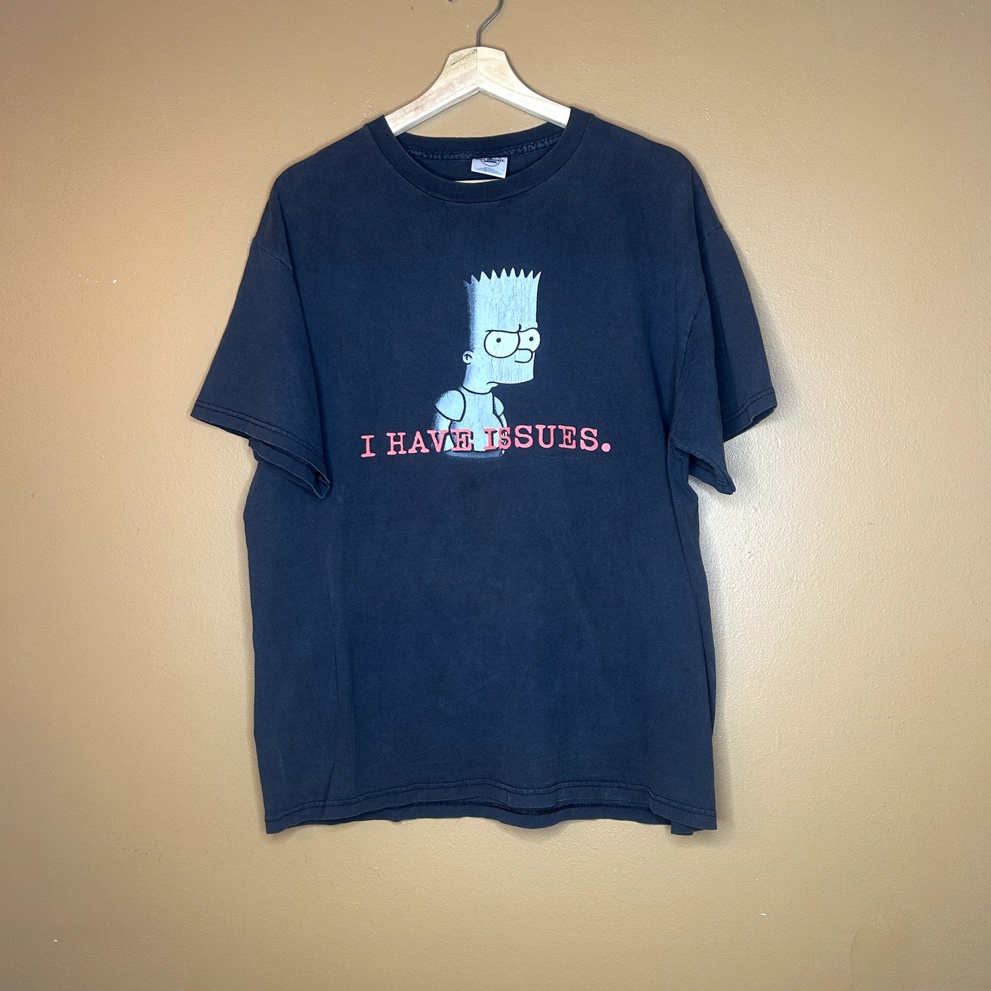 Y2K The Simpsons Bart "I have Issues" T-Shirt Large