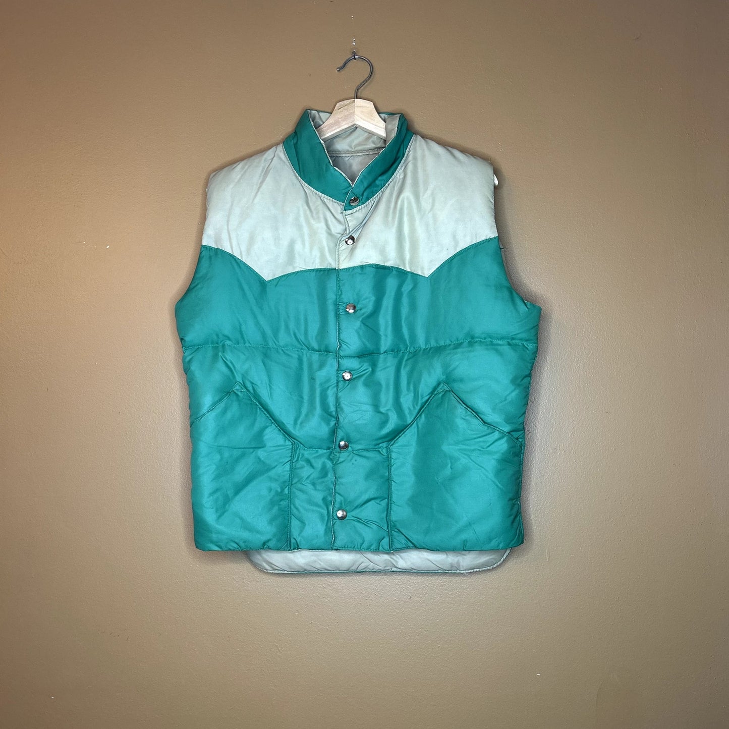 Vintage 80s? Two Tone Puffer Vest